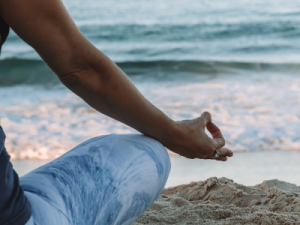 Yoga at the beach